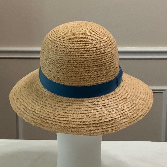 Tilley REBECCA R2 Raffia hat-Natural/Blue - Picture 7 of 13